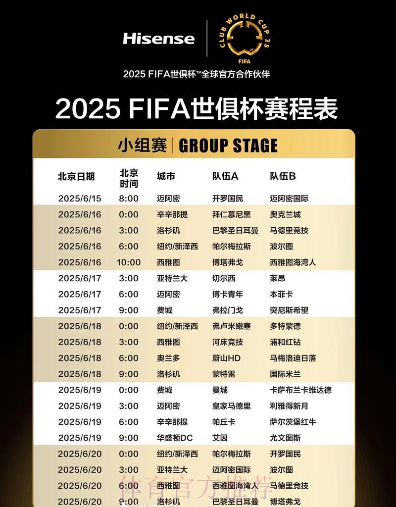 世界杯最新赛程安排与赛事进展实时追踪