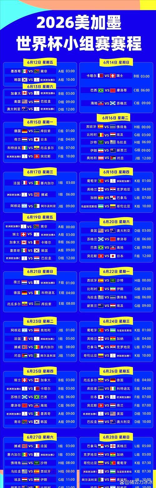 2026年世界杯赛程智能预测助手